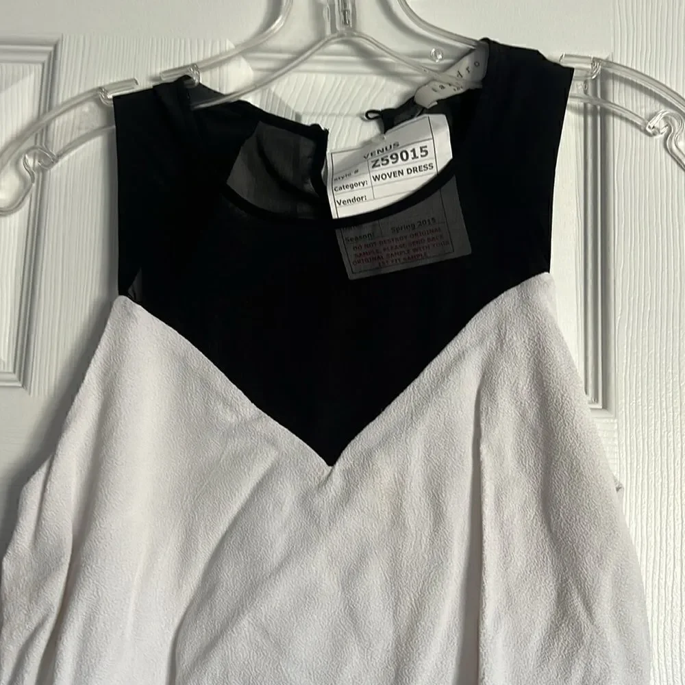 Sandro Dress - NEW With Tags - Size 1 - Brand New - White & Black Knee Length - Picture 4 of 5
